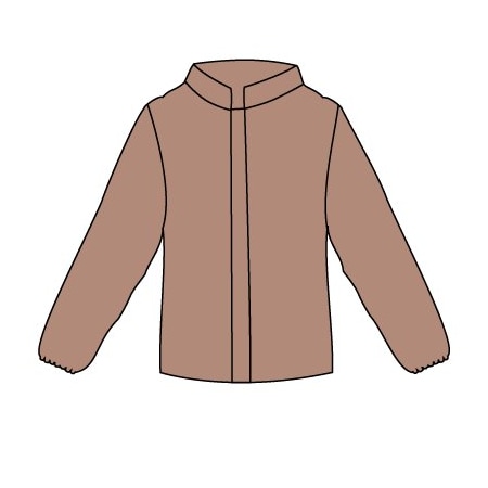 Kappler Disposable Jacket, Tan, L/XL, 6 PK Z3H670TNLGXL